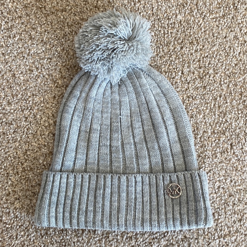 Michael Kors Grey PomPom Beanie